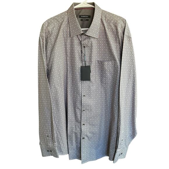 Bugatchi Classic Fit Shirt Mens 2XL XXL red Blue Check Career Preppy NWT $179 - Picture 1 of 9